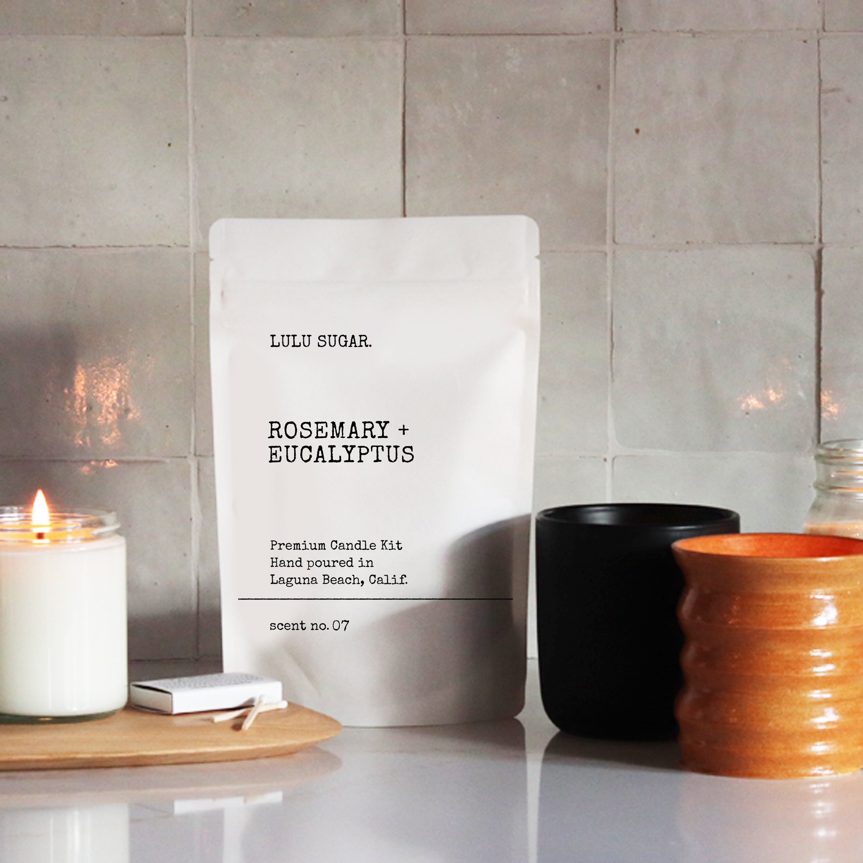 Rosemary + Eucalyptus Premium Candle Kit